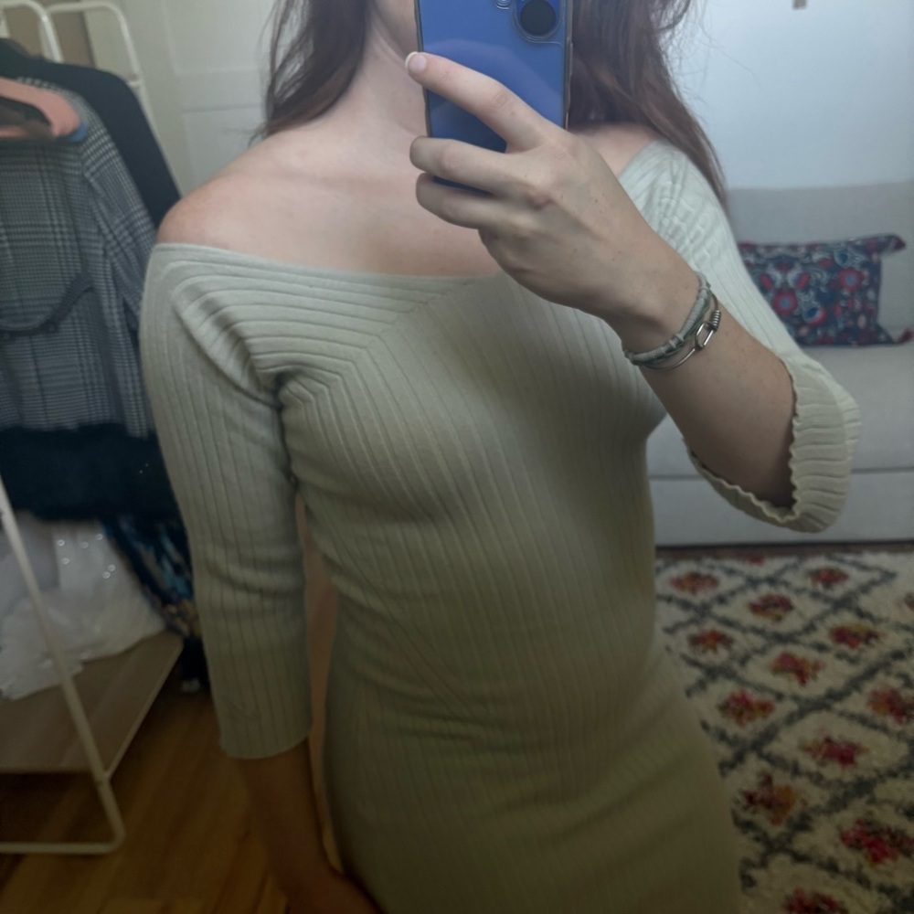 NWT Axel Arigato Solar Rib Dress Belgian Block